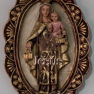 Medallón de pared virgen 9,5 cm