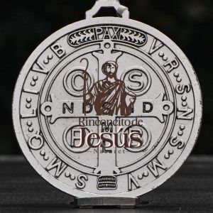 Medalla San Benito 14 cm base