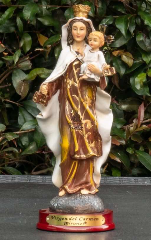 Virgen del Carmen resina 21 cm