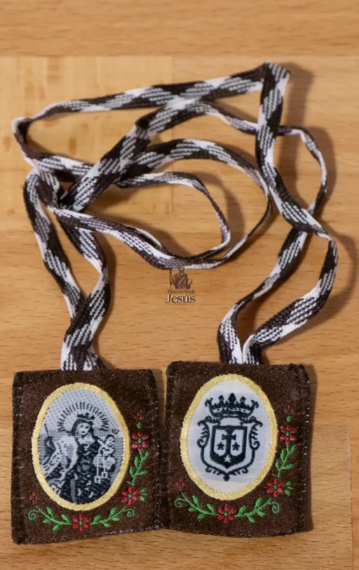 Escapulario Virgen del Carmen 4,5 x 3 cm