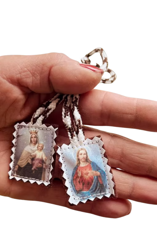 Escapulario Virgen del Carmen x 12
