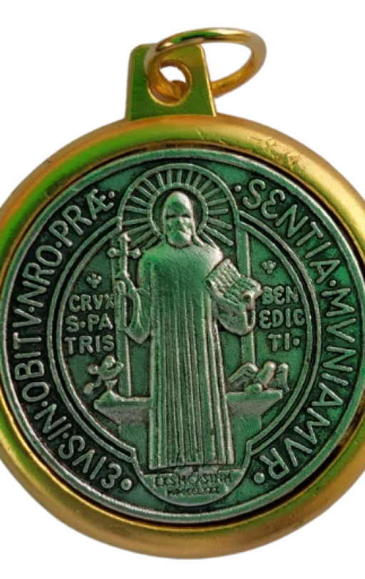 Medalla San Benito en Zamac Italiana