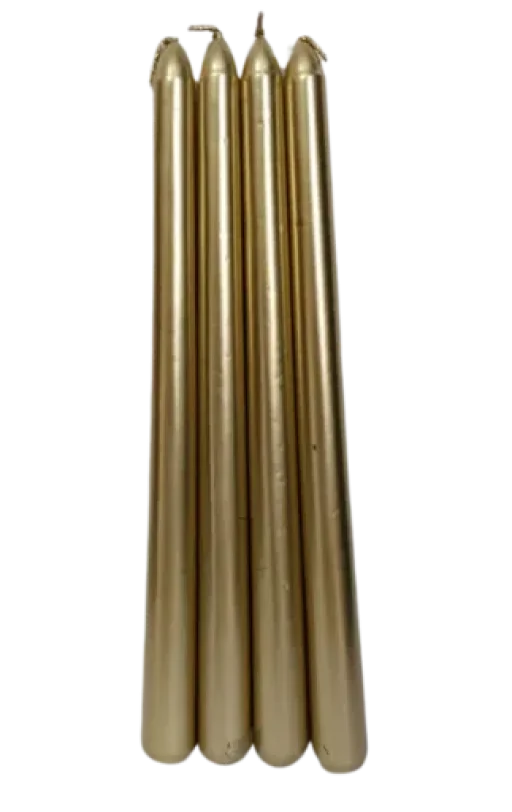 Vela dorada set x 4